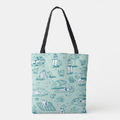 Tote Bag Arrière - plan avec des filles de plage d'été. Pat (Dos)