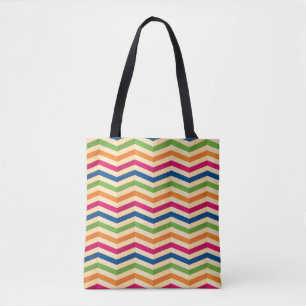 Tote Bag Arrière - plan avec des rayures dans rétro