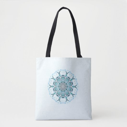 Tote Bag arrière - plan blanc de la mer Abstraite (Devant)