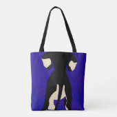 Tote Bag Arrière-plan bleu (Dos)