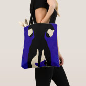 Tote Bag Arrière-plan bleu (De près)