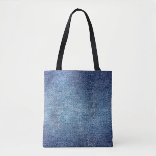 Tote Bag Arrière - plan bleu, jean jean texture arrière - p