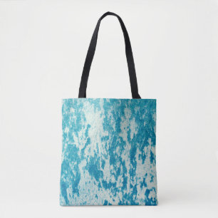 Tote Bag Arrière - plan bleu texturé en tissu dense. Con