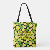 Tote Bag Arrière - plan citron (Dos)