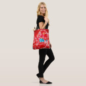 Tote Bag arrière - plan d'atome Abstrait, modèle de chimie  (Sur le modèle)