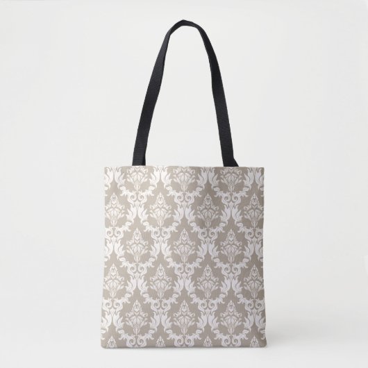 Tote Bag Arrière - plan de damassé (Devant)