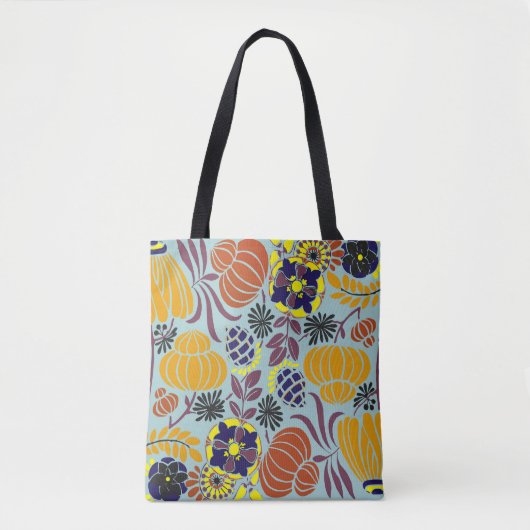 Tote Bag arrière - plan de design floral (Devant)