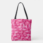 Tote Bag Arrière - plan de motif de rose de camouflage (Dos)