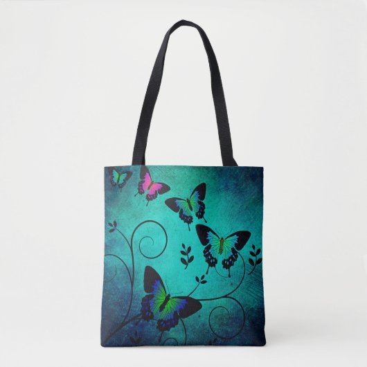Tote Bag Arrière - plan de papillons de texture (Devant)