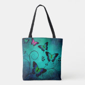 Tote Bag Arrière - plan de papillons de texture (Dos)