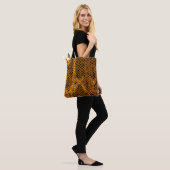 Tote Bag Arrière - plan de peau de serpent (Sur le modèle)