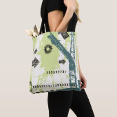 Tote Bag Arrière - plan de pointe abstrait (De près)