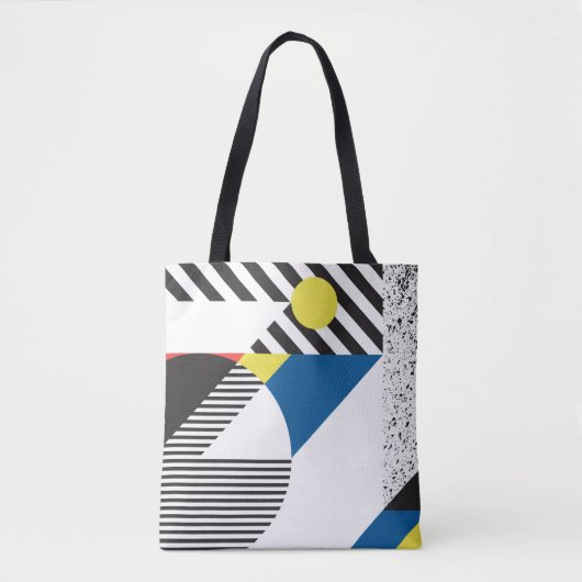 Tote Bag Arrière - plan de style rétro moderne (Devant)