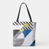 Tote Bag Arrière - plan de style rétro moderne (Dos)