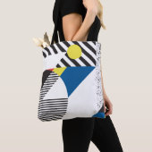 Tote Bag Arrière - plan de style rétro moderne (De près)