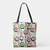 Tote Bag Arrière - plan de sushi (Dos)