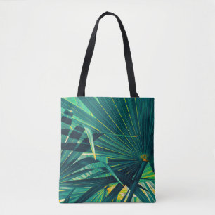 Tote Bag Arrière - plan de texture de feuille de palme trop