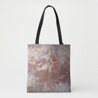 Tote Bag Arrière - plan de texture métallique rouillé
