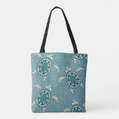 Tote Bag arrière - plan de tortues (Dos)