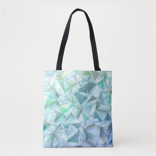 Tote Bag Arrière - plan de triangle cristal. (Devant)