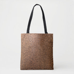 Tote Bag arrière - plan en cuir foncé