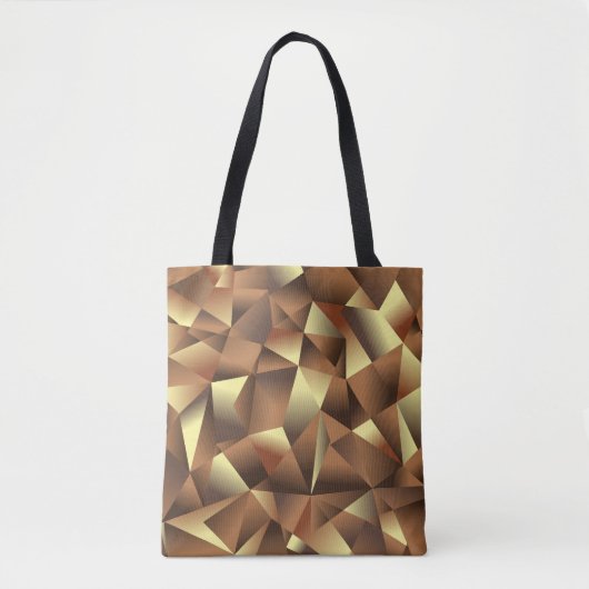 Tote Bag Arrière - plan en polygone : Art Abstrait texturé (Devant)