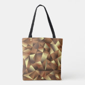 Tote Bag Arrière - plan en polygone : Art Abstrait texturé (Dos)