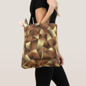 Tote Bag Arrière - plan en polygone : Art Abstrait texturé (De près)
