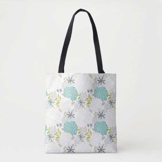 Tote Bag Arrière - plan floral (Devant)