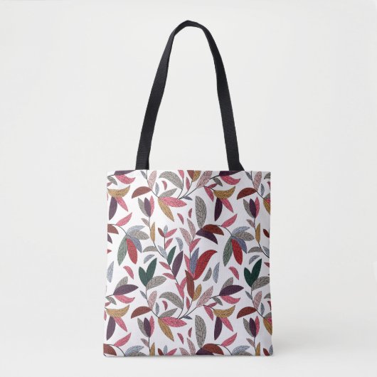 Tote Bag Arrière - plan floral (Devant)