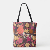 Tote Bag Arrière - plan floral 2 (Dos)