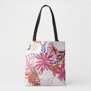Tote Bag Arrière - plan floral 3