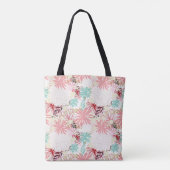 Tote Bag Arrière - plan floral 4 (Dos)