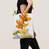 Tote Bag Arrière - plan floral abstrait (De près)