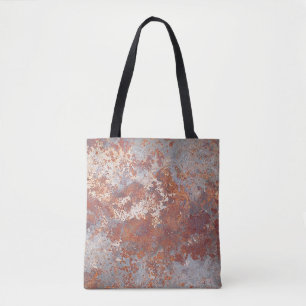 Tote Bag Arrière - plan métallique rouillé