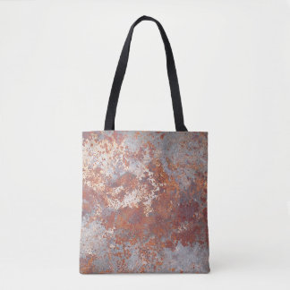 Tote Bag Arrière - plan métallique rouillé