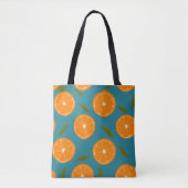 Tote Bag Arrière - plan Motif Oranges de tranches (Devant)