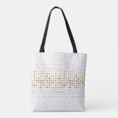 Tote Bag Arrière - plan multicolore de point (Dos)