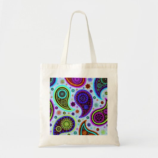 Tote Bag Arrière - plan Paisley 2.0 Lumière (Devant)