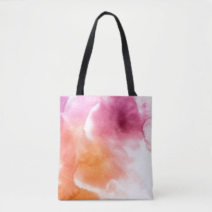Tote Bag Arrière - plan peint à la main d'aquarelle
