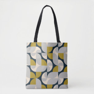 Tote Bag Arrière - plan rétro Vintage géométrique moderne