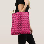 Tote Bag Arrière - plan rose brun. Texture de fils. Nom ver (De près)