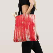 Tote Bag arrière - plan rouge Abstrait de l'aquarelle (De près)
