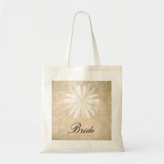 Tote Bag Arrière - plan rustique avec la jeune mariée de (Devant)
