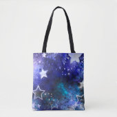 Tote Bag Arrière - plan spatial avec étoiles (Devant)