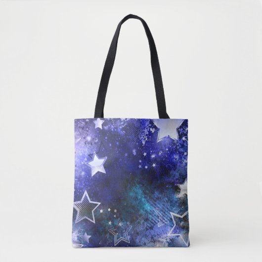 Tote Bag Arrière - plan spatial avec étoiles (Devant)