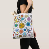 Tote Bag Arrière - plan spatial. Planètes du système solair (De près)