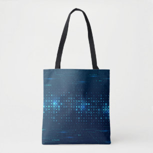 Tote Bag arrière - plan technologique Abstrait. Innovation 