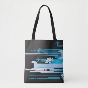 Tote Bag Arrière - plan tramé technique 3
