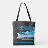 Tote Bag Arrière - plan tramé technique 3 (Dos)